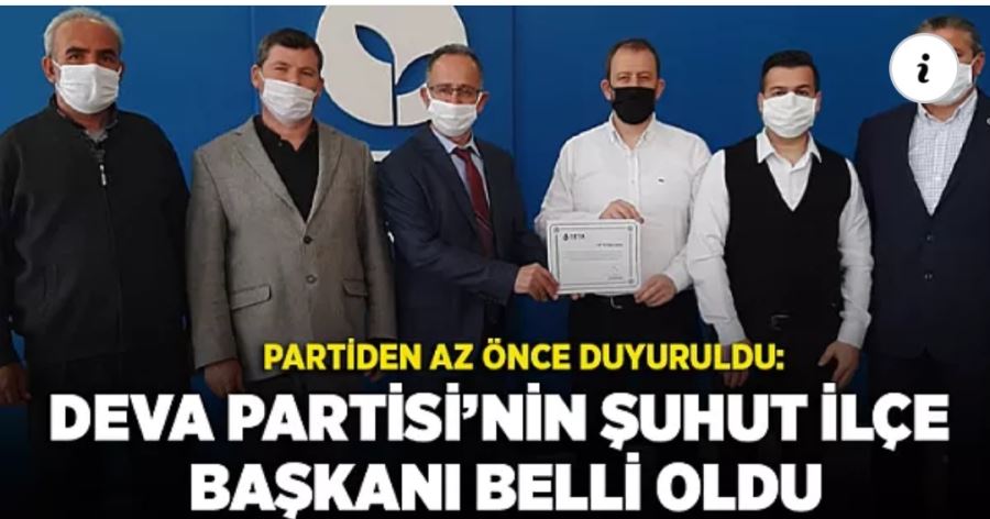 Demokrasi ve Atılım Partisi Şuhut İlçe başkanı Turgut Fehmi TUNÇAY oldu.