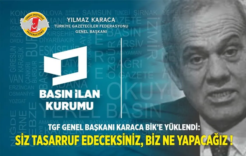 TGF GENEL BAŞKANI KARACA BİK’E YÜKLENDİ: SİZ TASARRUF EDECEKSİNİZ, BİZ NE YAPACAĞIZ !