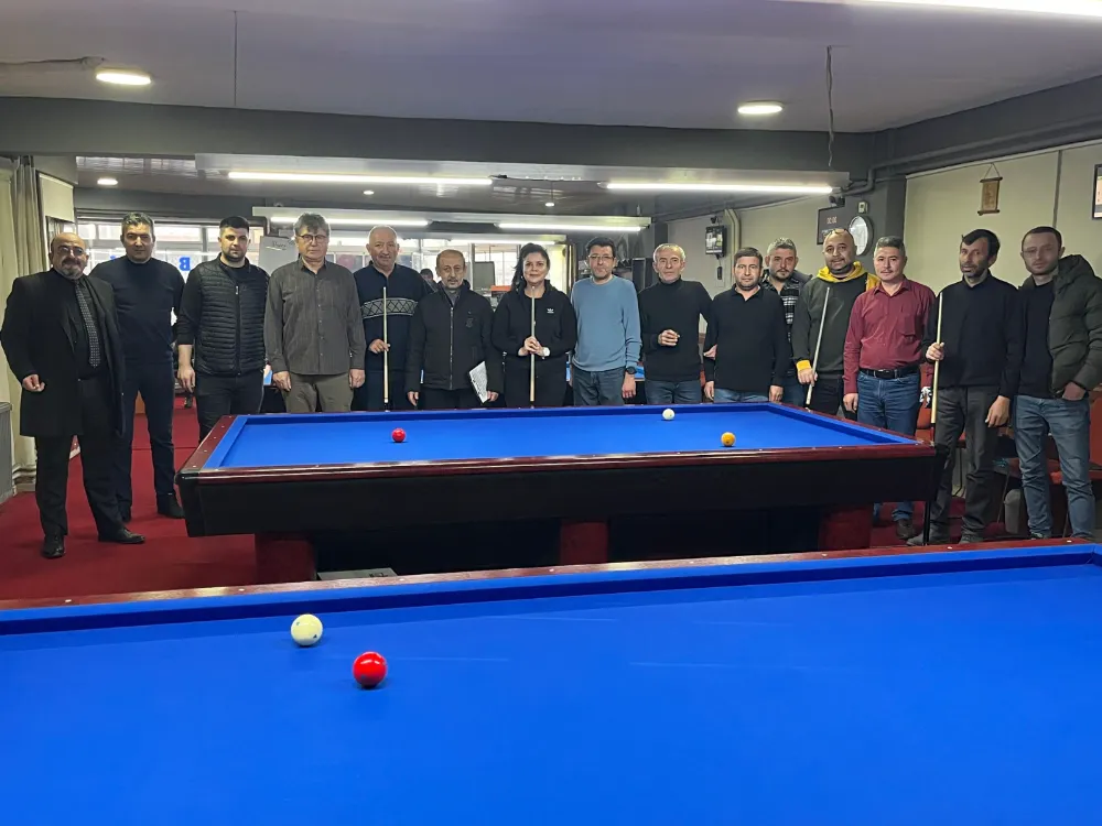 Afyon Basın Cemiyeti 3 Bant Bilardo Turnuvası başladı